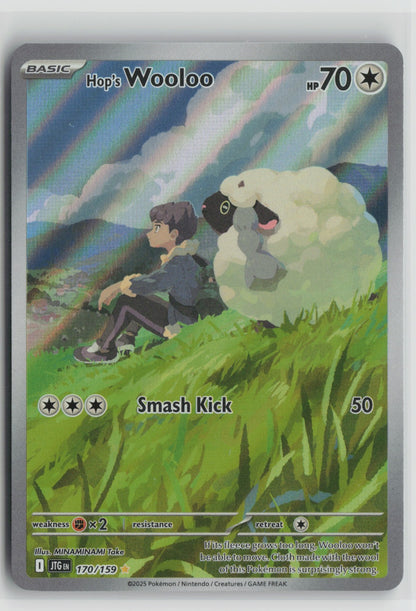 Hop's Wooloo Illustration Rare Holo JTG 170/159 NM