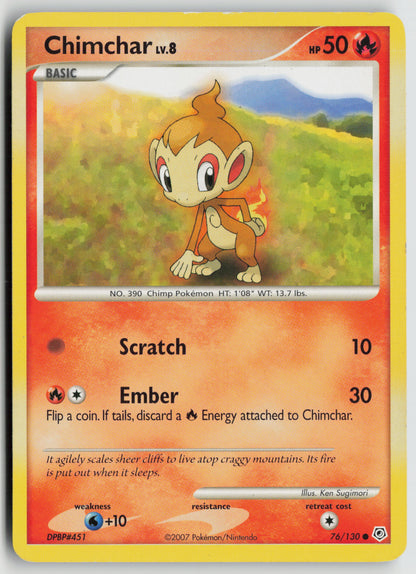 Chimchar Common Diamond and Pearl 76/130 HP