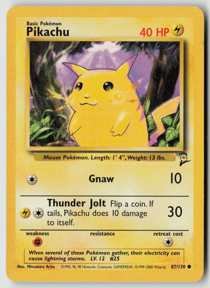 Pikachu Common Base Set 2 087/130 MP