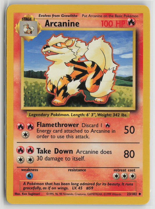 Arcanine Uncommon BS 023/102 NM
