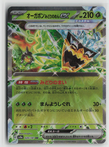 Teal Mask Ogerpon ex - Double Rare SV8a: Terastal Fest ex 020/187 NM