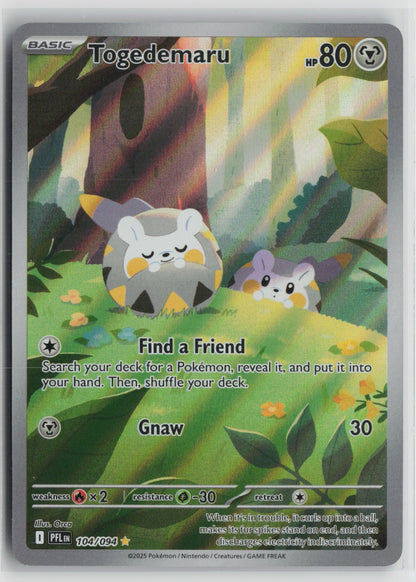 Togedemaru - Illustration Rare Holo PFL 104/094 NM- B