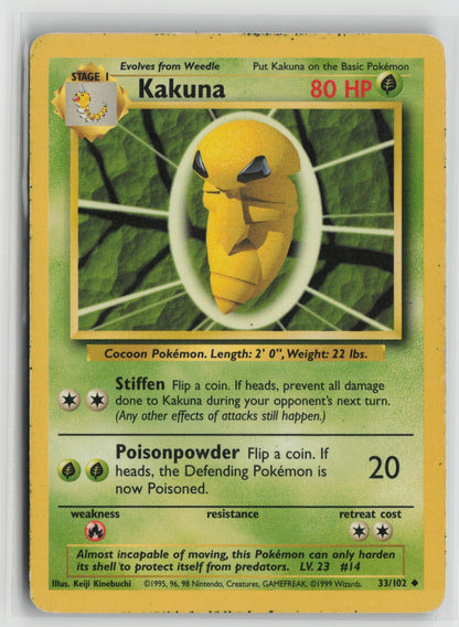 Kakuna Uncommon BS 033/102 DMG