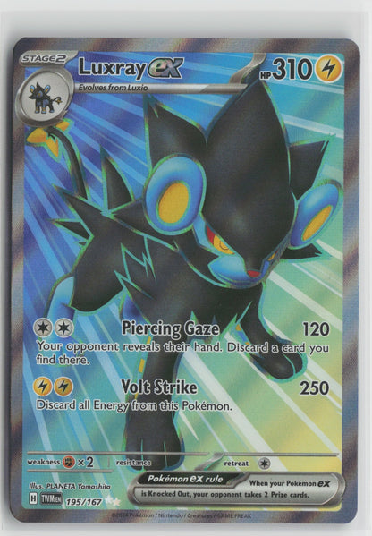 Luxray ex Ultra Rare Holo TWM 195/167 NM