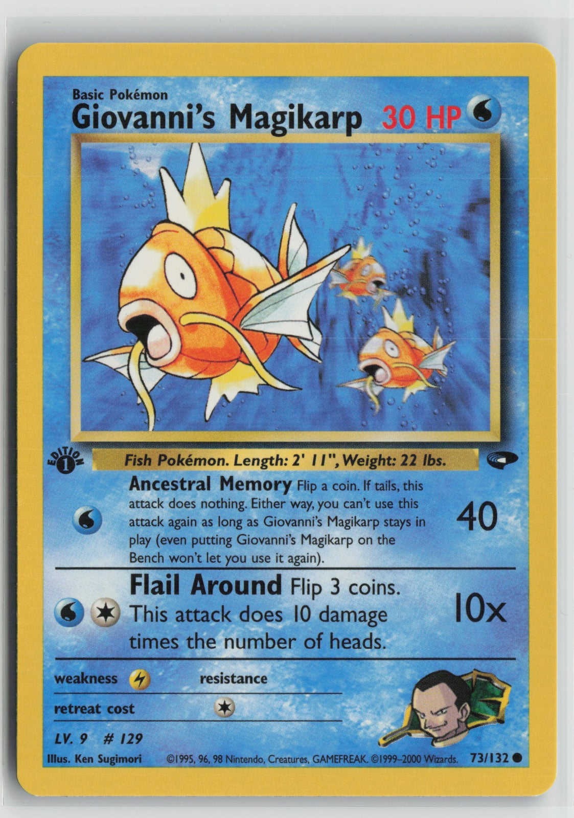 Giovanni's Magikarp Common 1st Edition G2 073/132 NM
