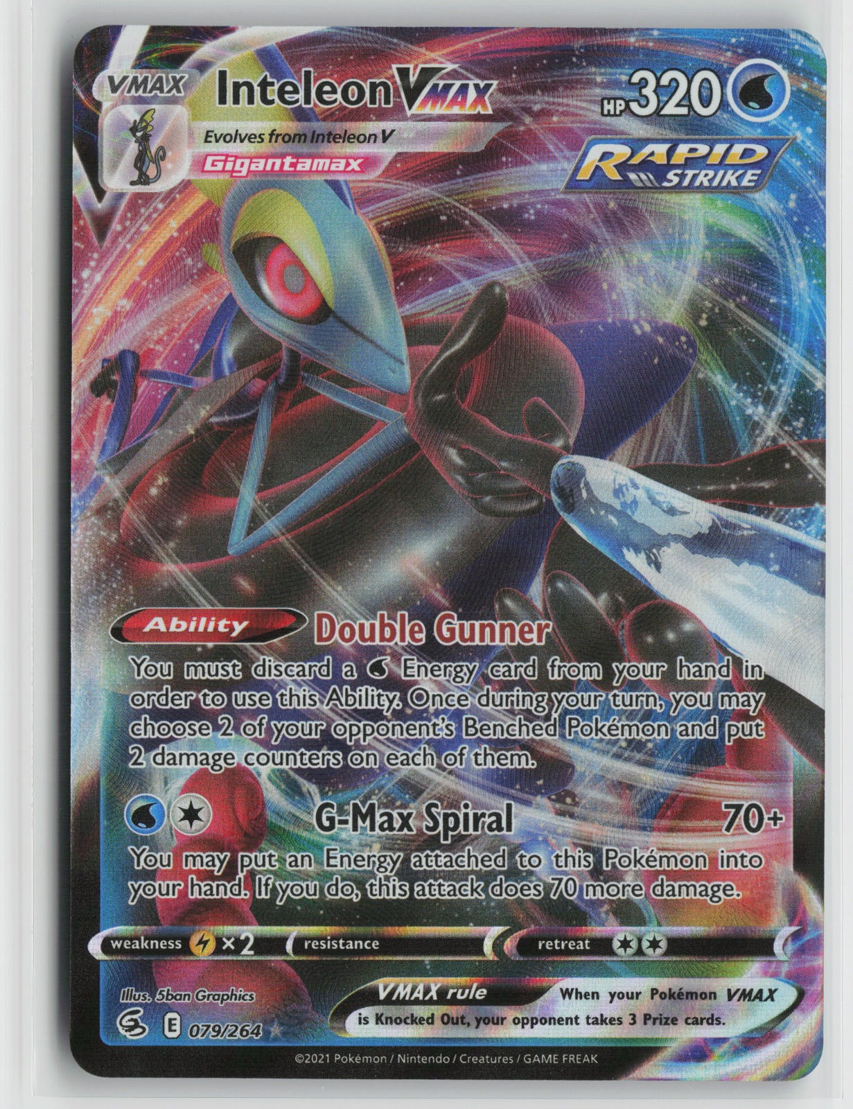 Inteleon VMAX Ultra Rare Holo SWSH08 079/264 NM