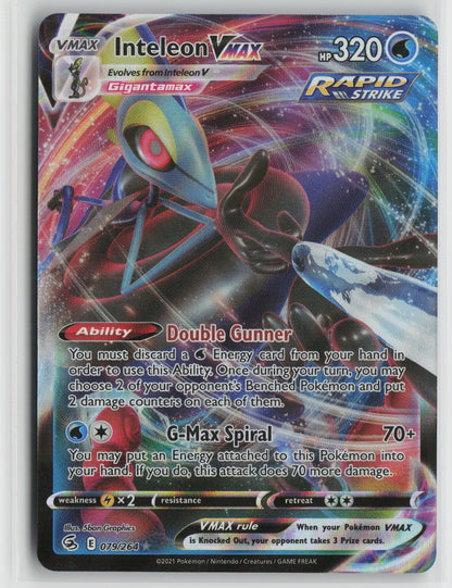 Inteleon VMAX Ultra Rare Holo SWSH08 079/264 NM