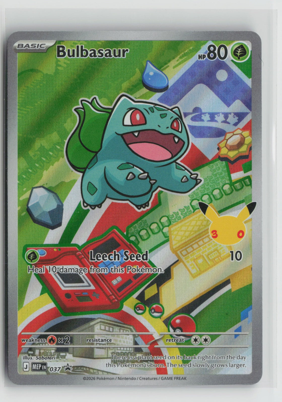 Bulbasaur Promo Holo MEP 037 NM