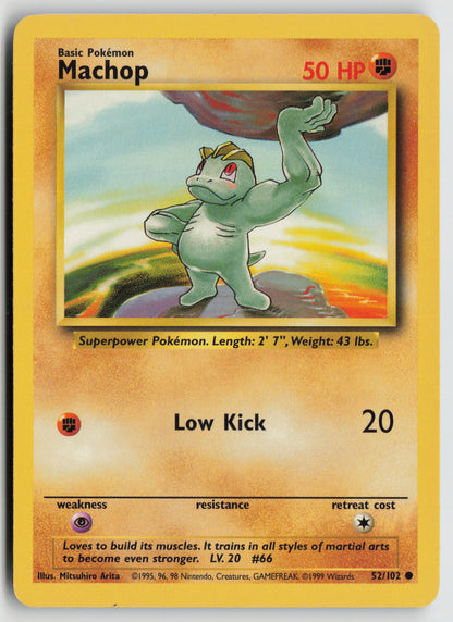 Machop Common Base Set 052/102 MP