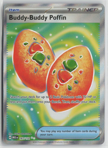 Buddy-Buddy Poffin Ultra Rare Holo MEG 167/132 NM