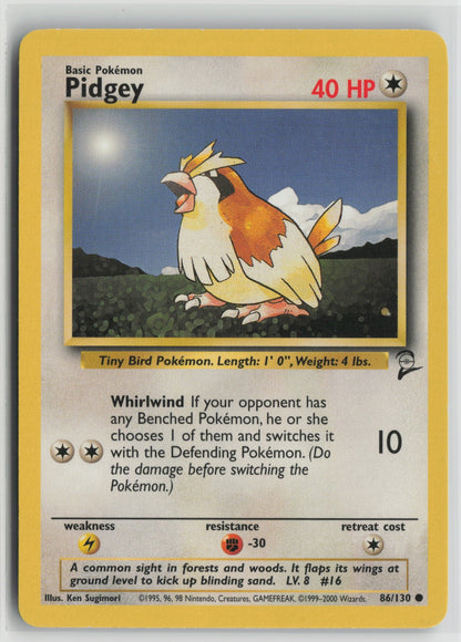 Pidgey Common BS2 086/130 LP