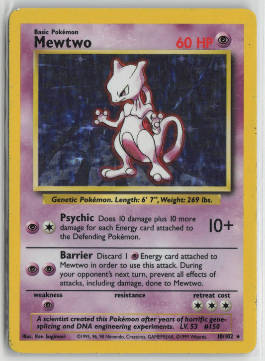 Mewtwo Holo Rare Holo BS 010/102 HP
