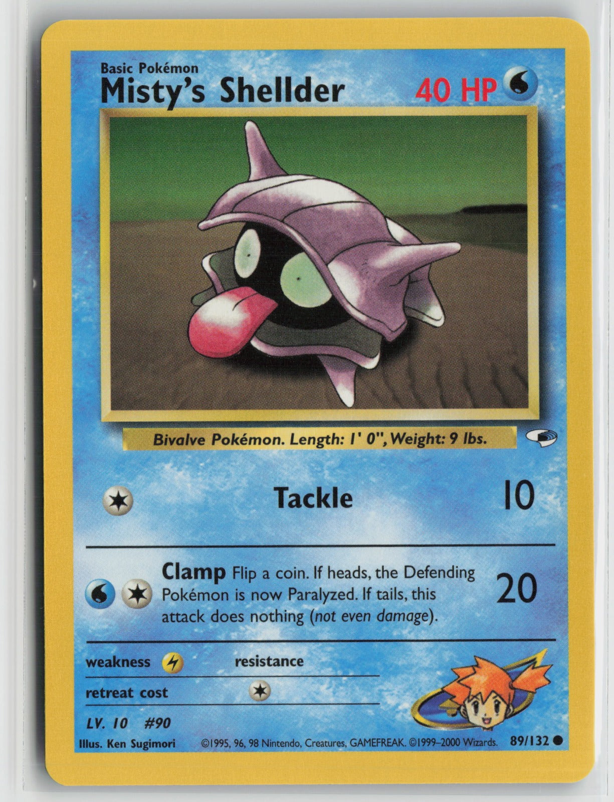 Misty's Shellder Common Unlimited G1 089/132 NM