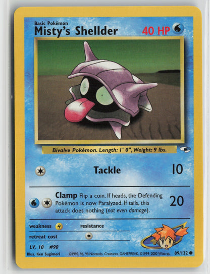 Misty's Shellder Common Unlimited G1 089/132 NM