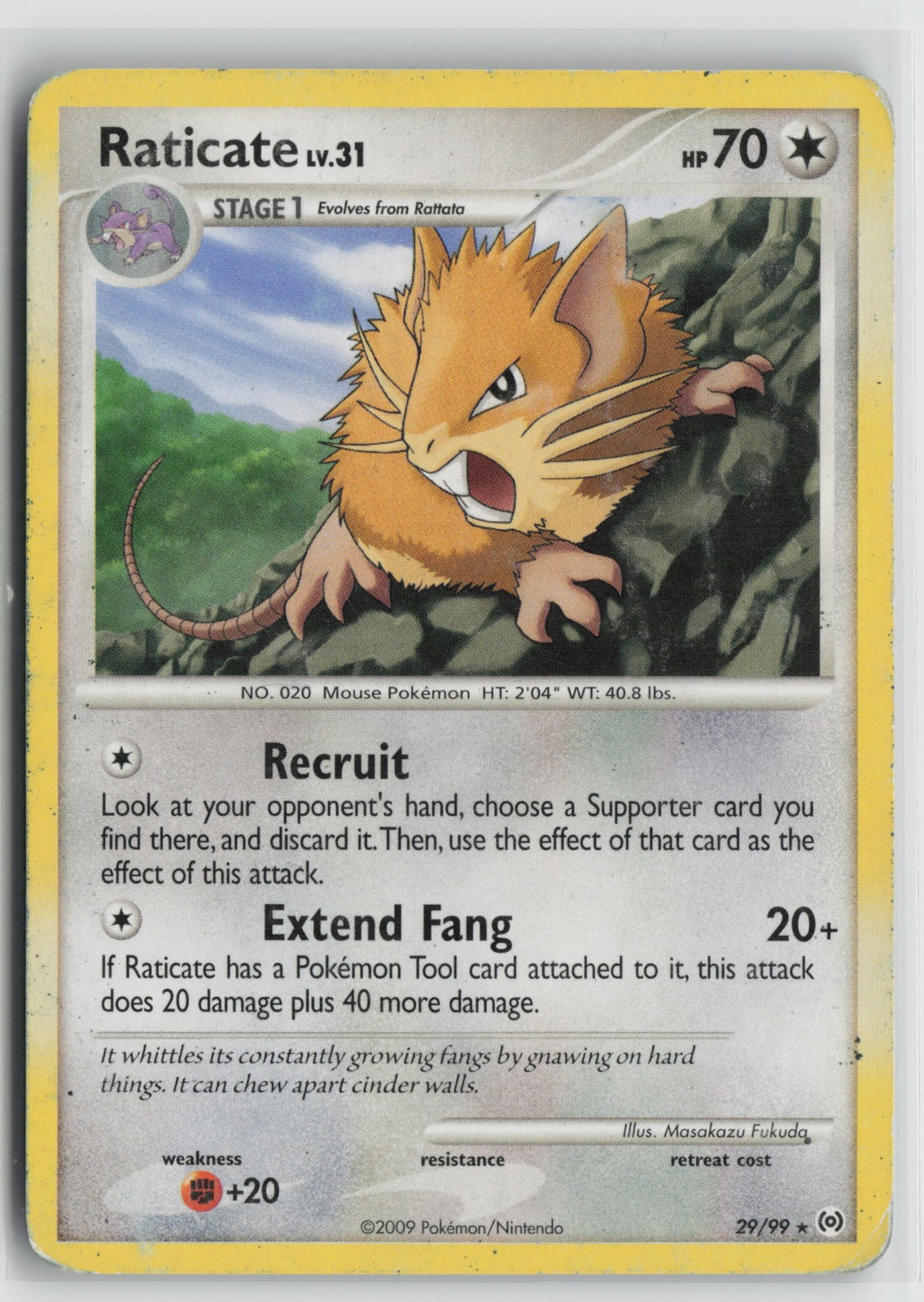 Raticate Rare AR 29/99 HP