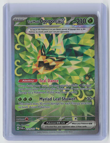 Teal Mask Ogerpon ex - Special Illustration Rare SV06: Twilight Masquerade 211/167 NM