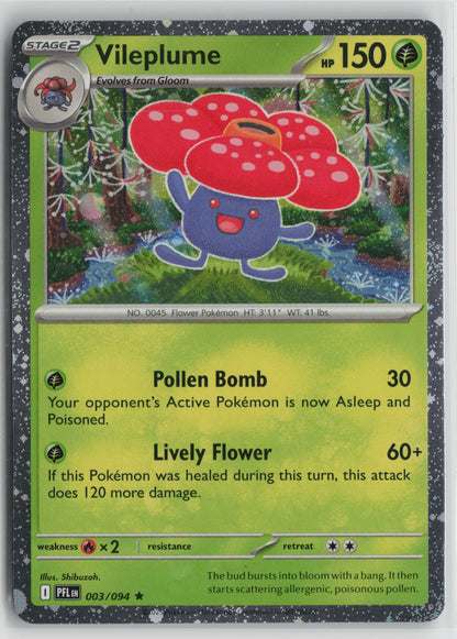 Vileplume (Cosmos Holo) Rare Holo MCAP 003/094 NM