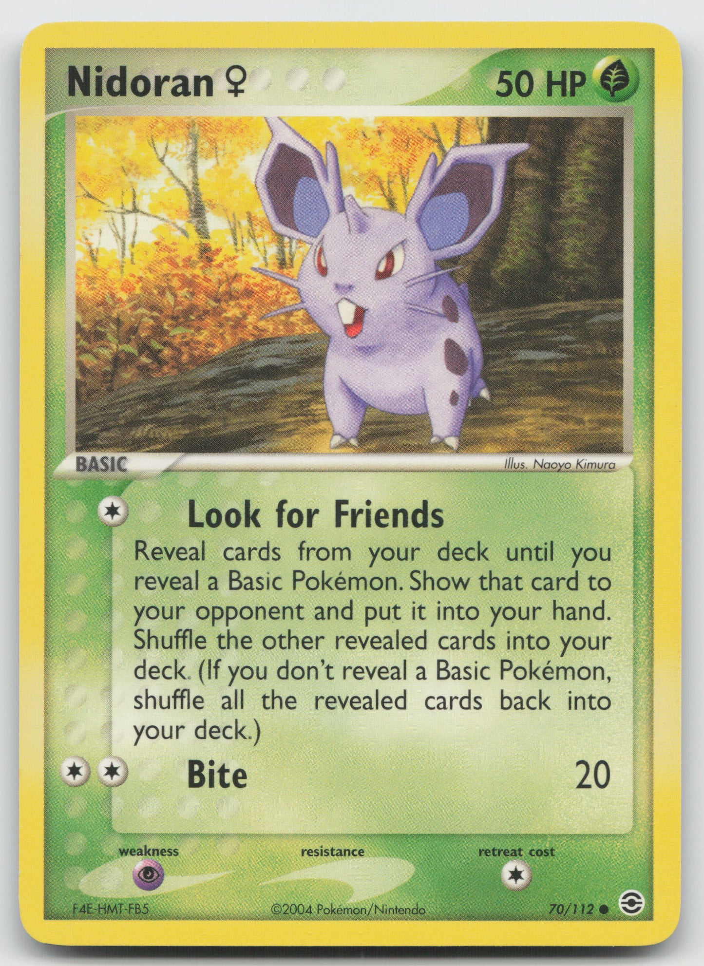 Nidoran F Common FireRed & LeafGreen 70/112 LP