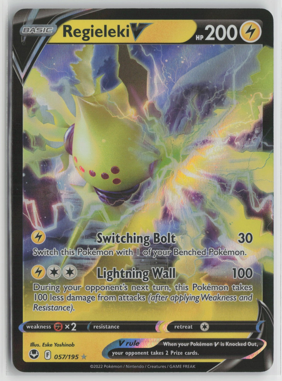 Regieleki V Ultra Rare Holo SWSH12 057/195 NM