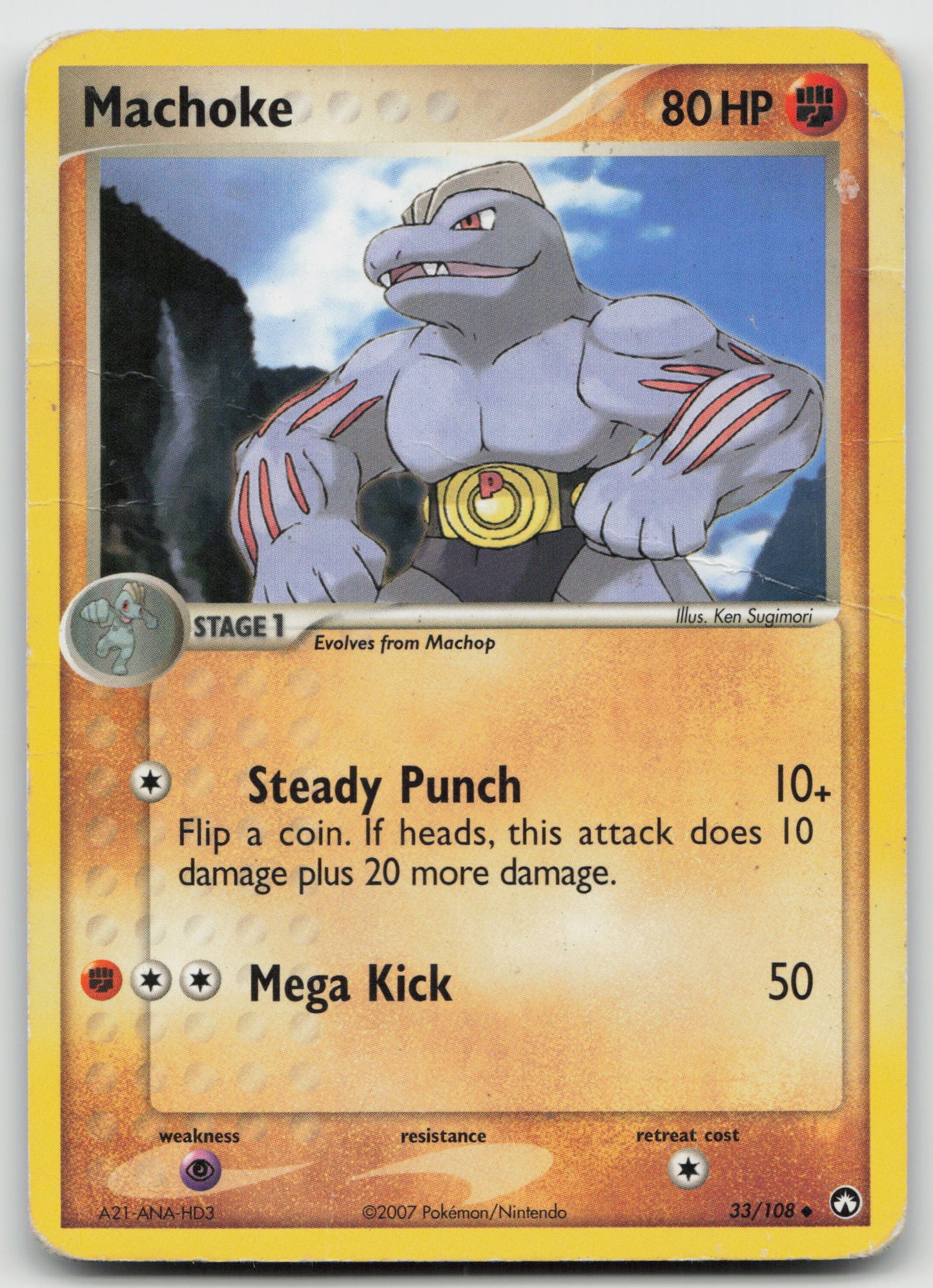 Machoke Uncommon Normal PK 33/108 HP