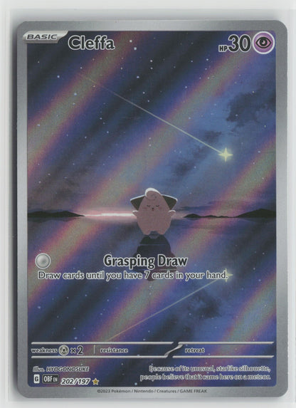 Cleffa Illustration Rare Holo OBF 202/197 NM