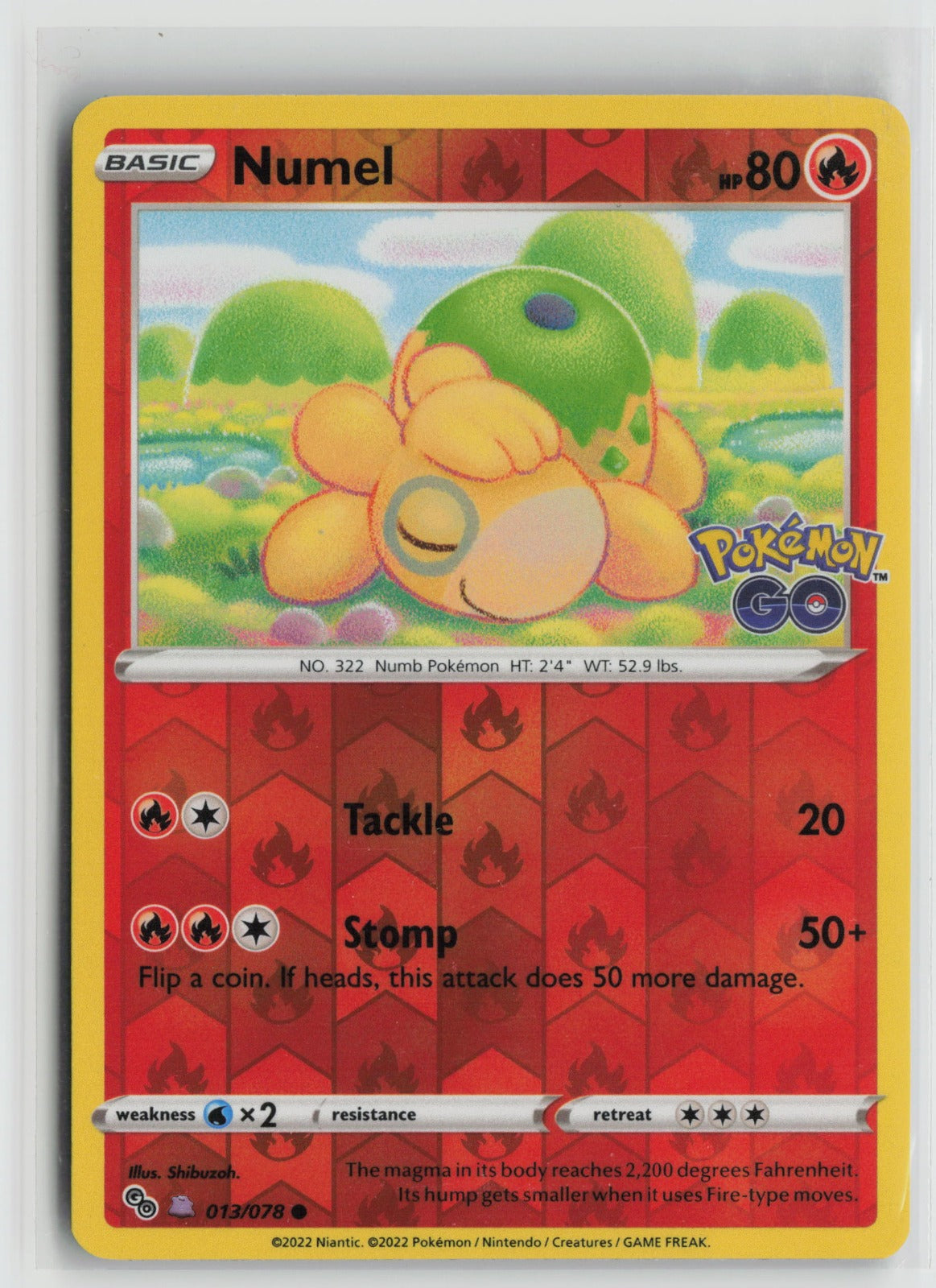 Numel (Peelable Ditto) Common Reverse Holo PGO 013/078 NM