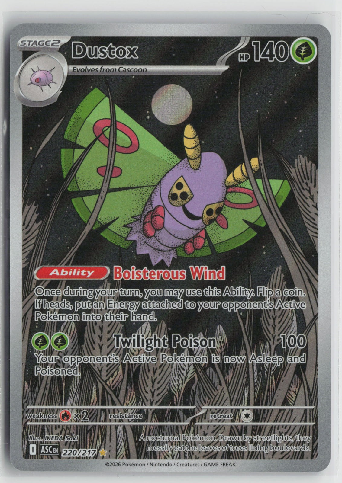Dustox - Illustration Rare Holo ASC 220/217 NM