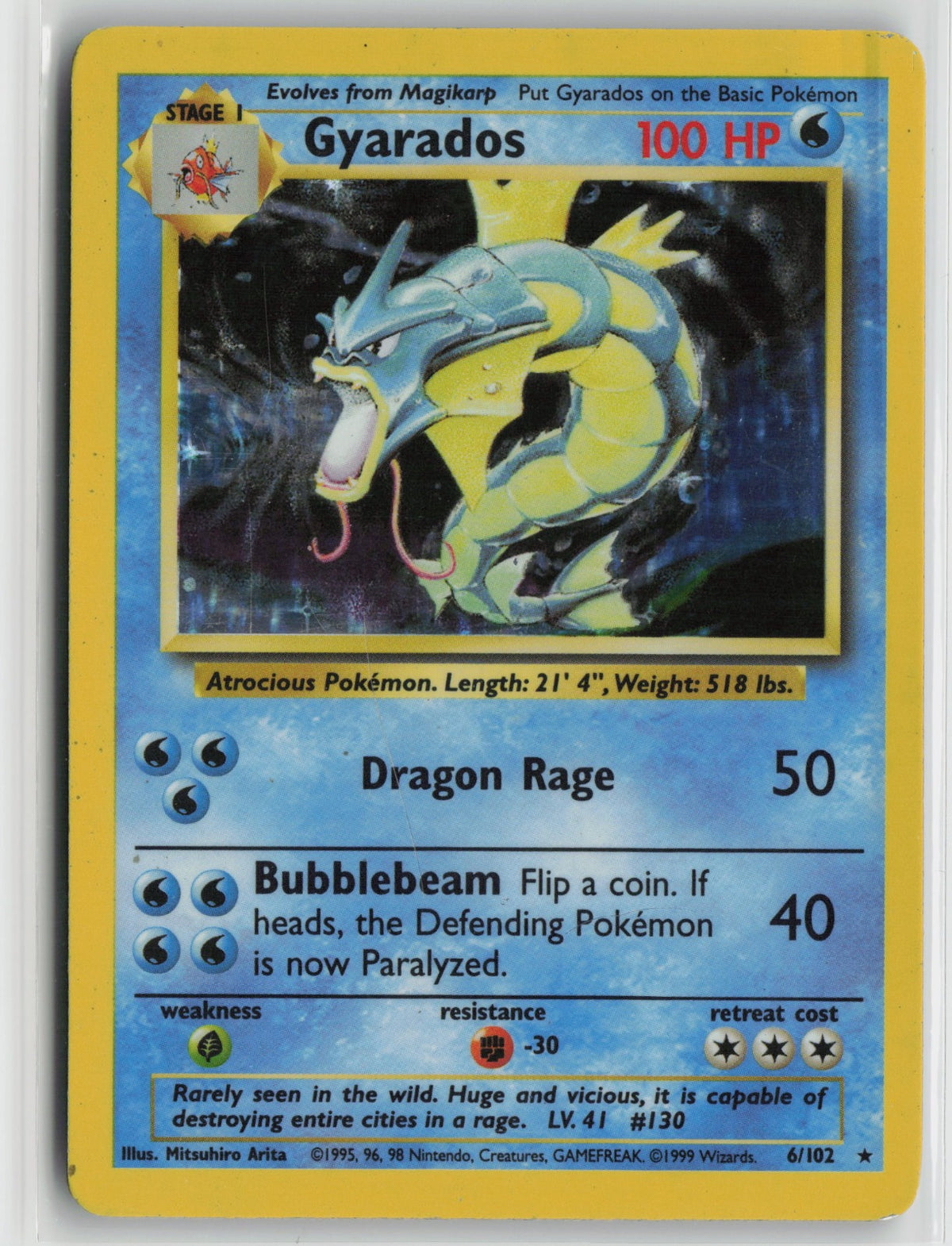 Gyarados Holo Rare BS 006/102 HP