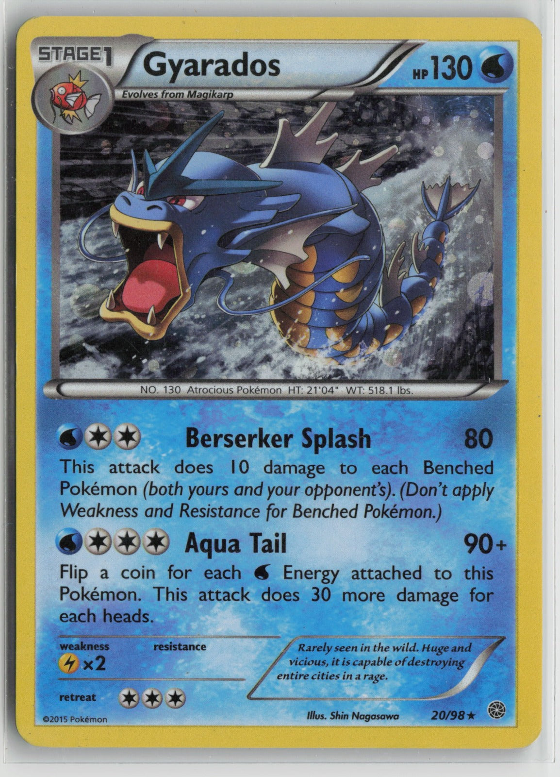 Gyarados - 20/98 (Cosmos Holo) Promo Holo MCAP 020/098 MP