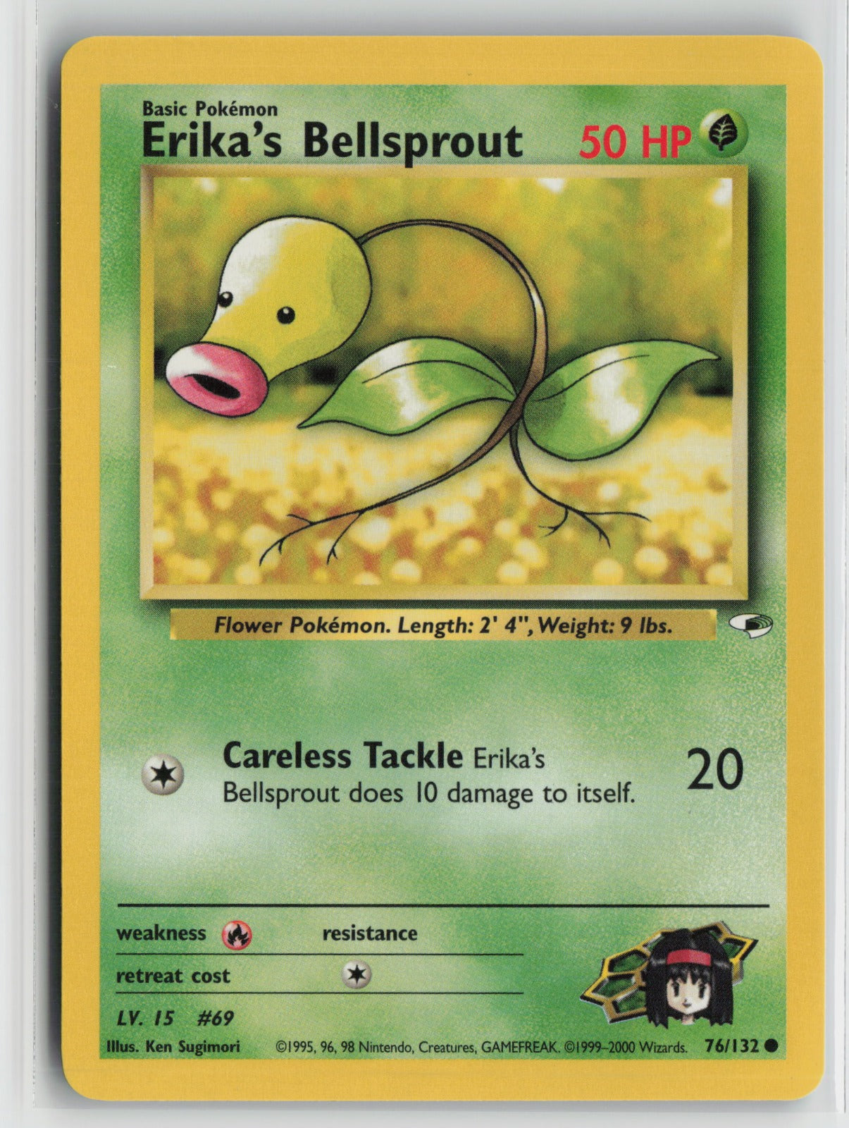 Erika's Bellsprout (76) Common Unlimited G1 076/132 NM