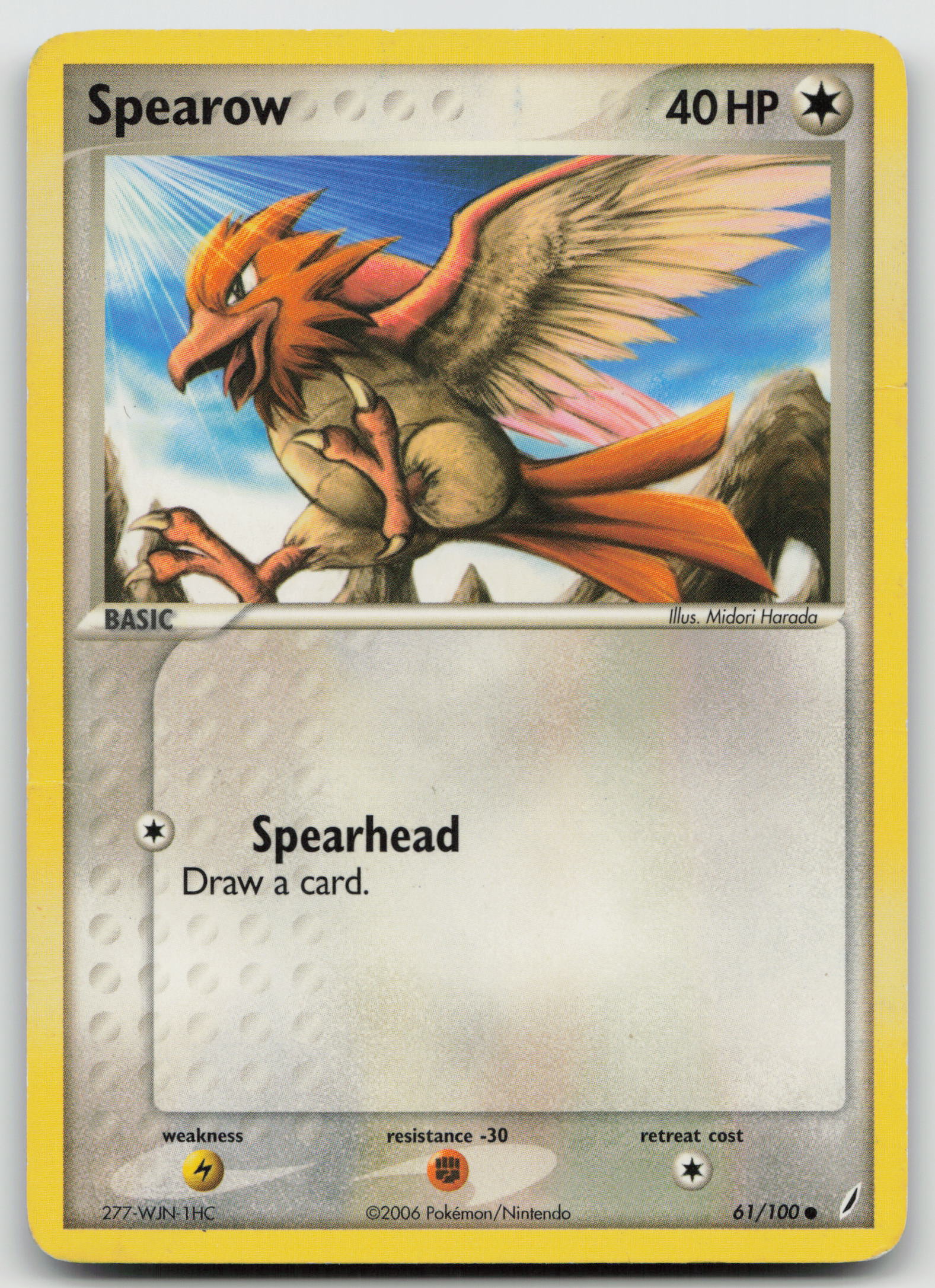 Spearow Common Normal CG 61/100 DMG