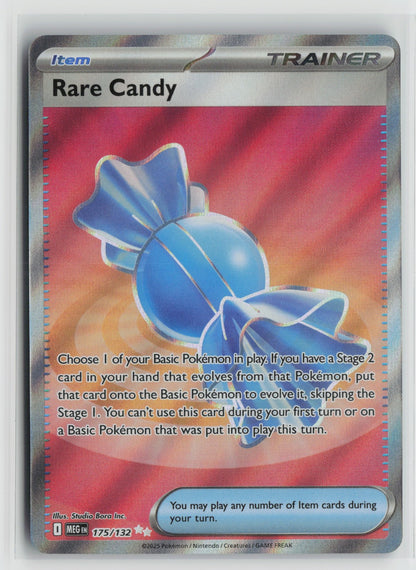 Rare Candy Ultra Rare Holo MEG 175/132 NM