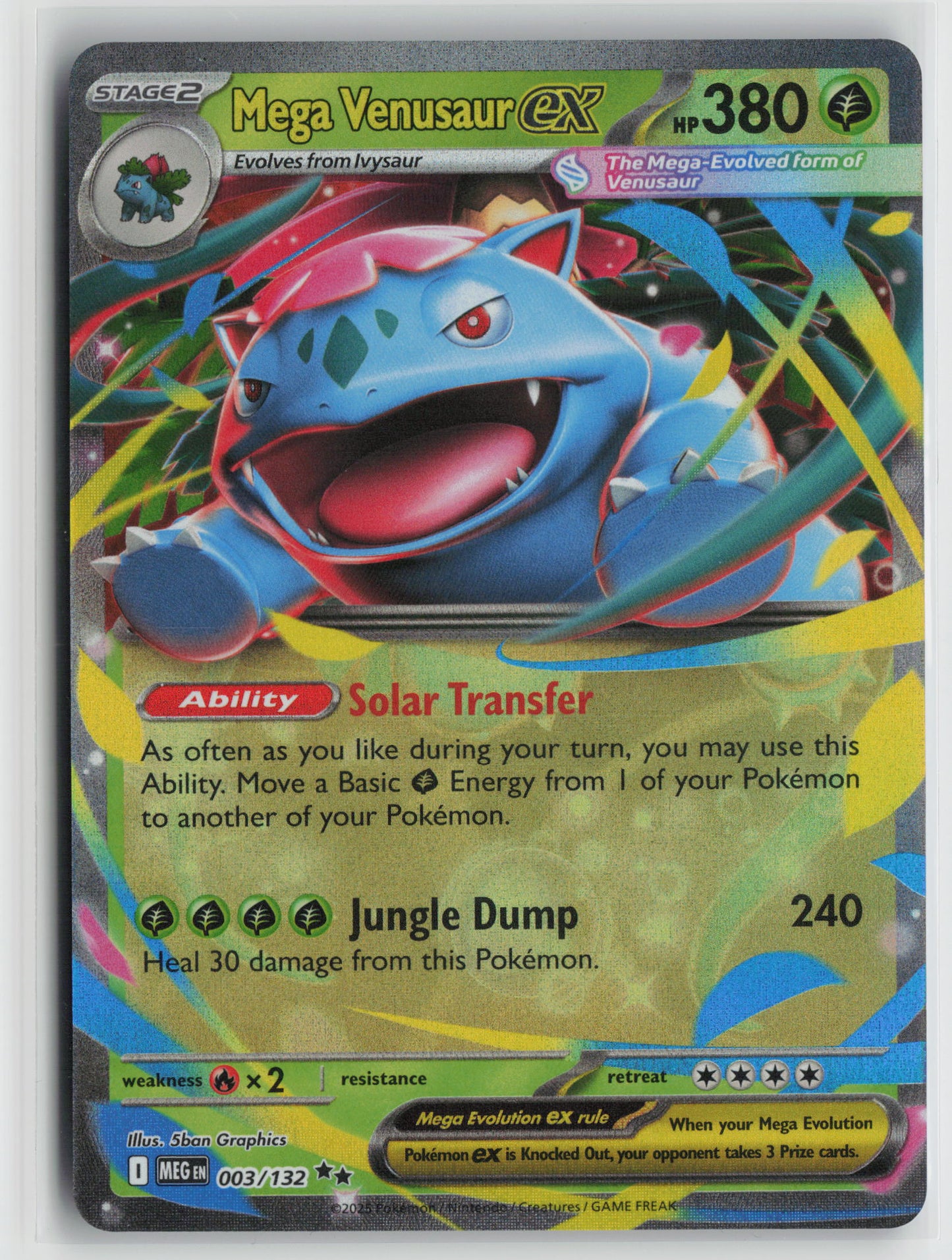 Mega Venusaur ex - Double Rare ME01: Mega Evolution 003/132 NM
