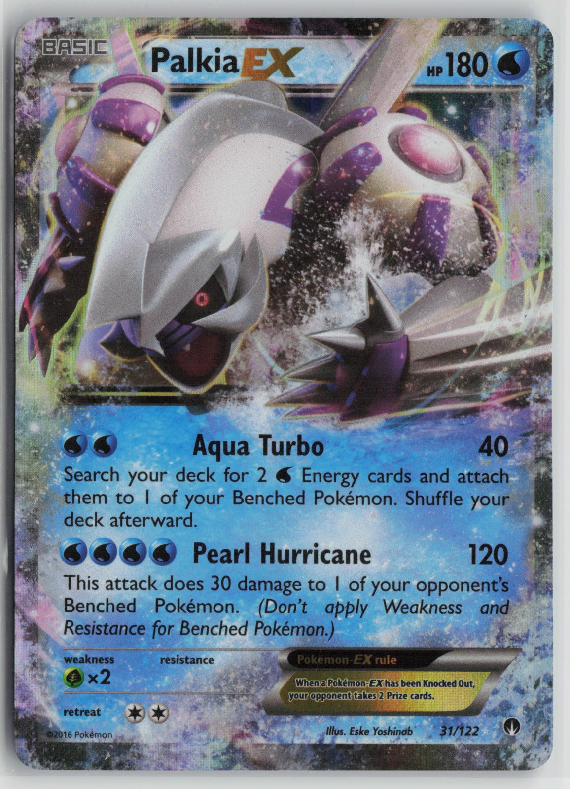 Palkia EX Ultra Rare Holo BKP 31/122 NM