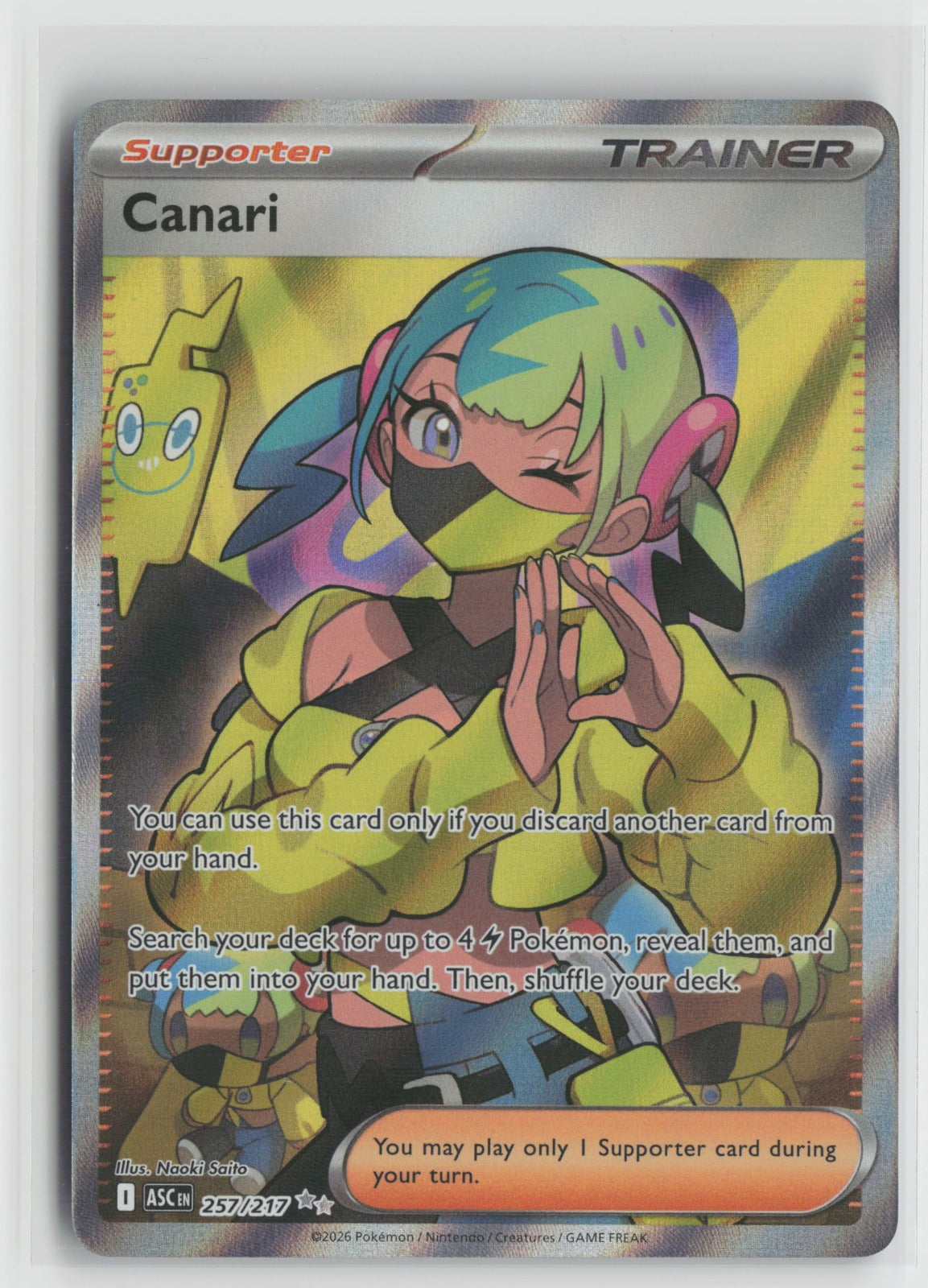 Canari Ultra Rare Holo ASC 257/217 NM