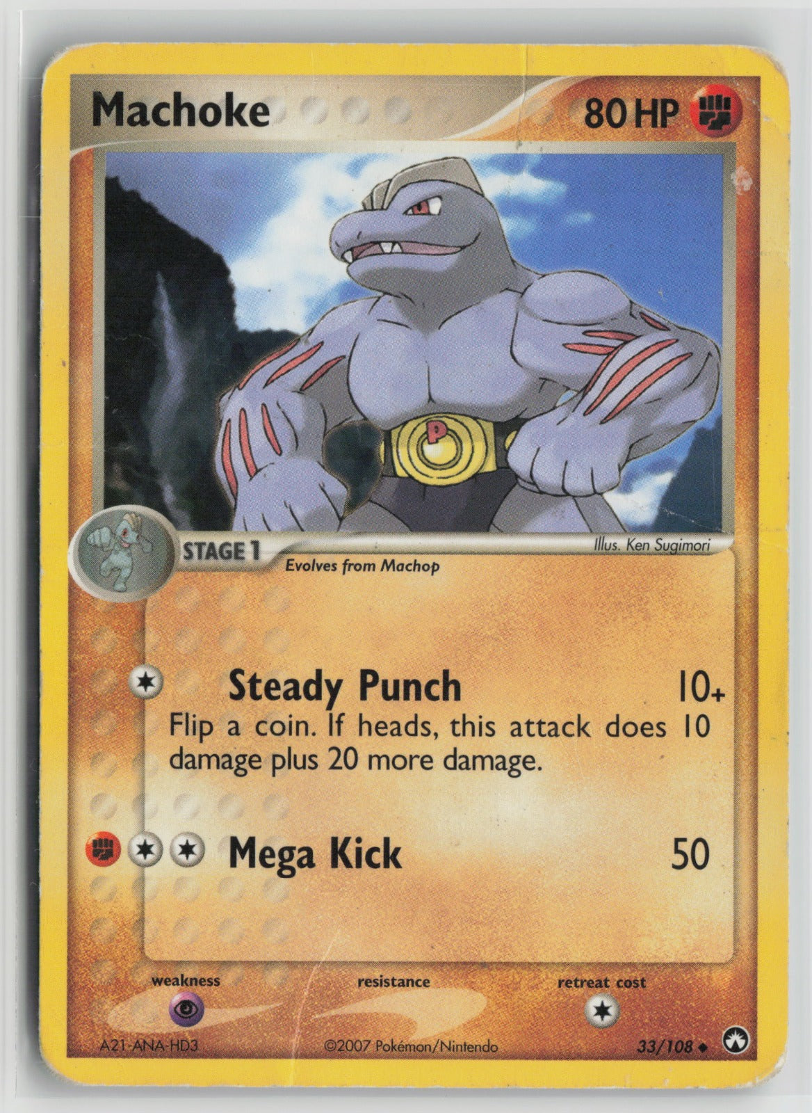 Machoke Uncommon PK 33/108 HP