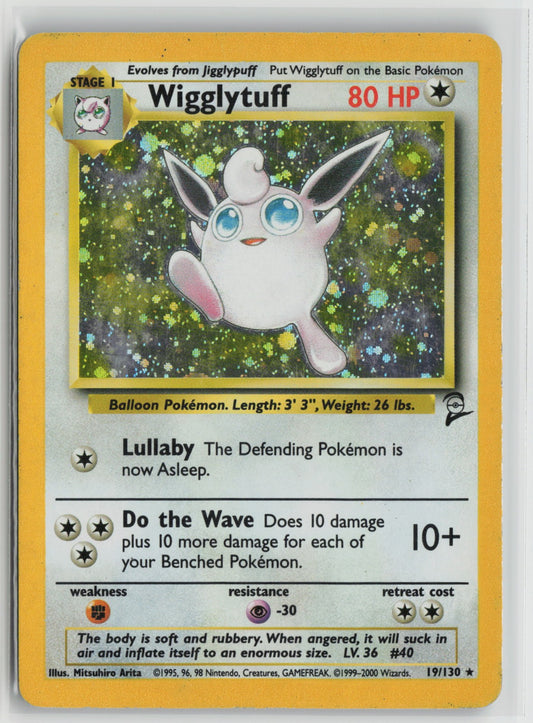 Wigglytuff Holo Rare BS2 019/130 MP