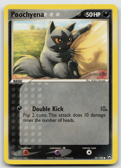 Poochyena Common Normal PK 58/108 MP