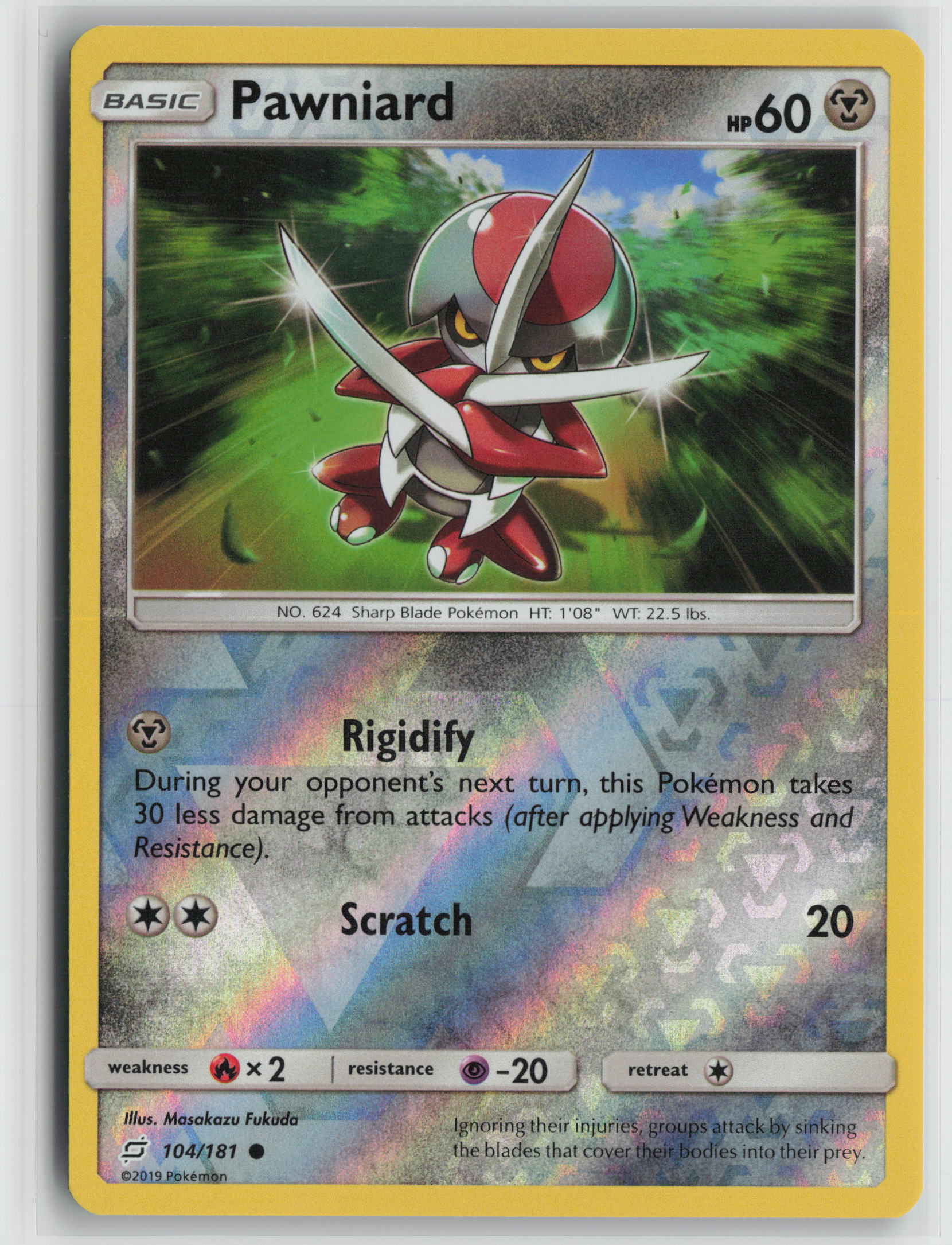 Pawniard Common SM Reverse- Team Up 104/181 NM