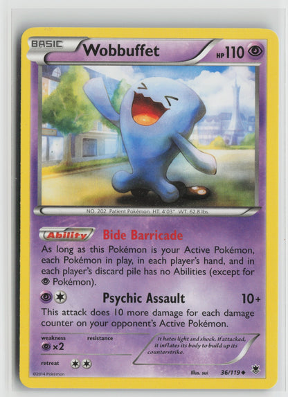 Wobbuffet Uncommon PHF 36/119 LP