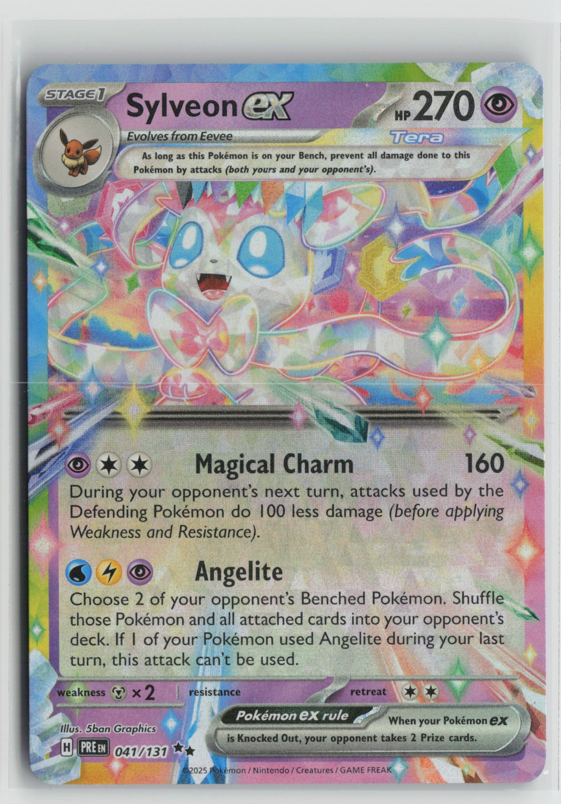 Sylveon ex - Double Rare Holo PRE 041/131 NM