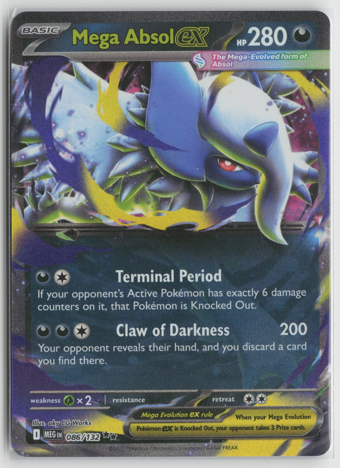 Mega Absol ex - Double Rare Holo MEG 086/132 NM