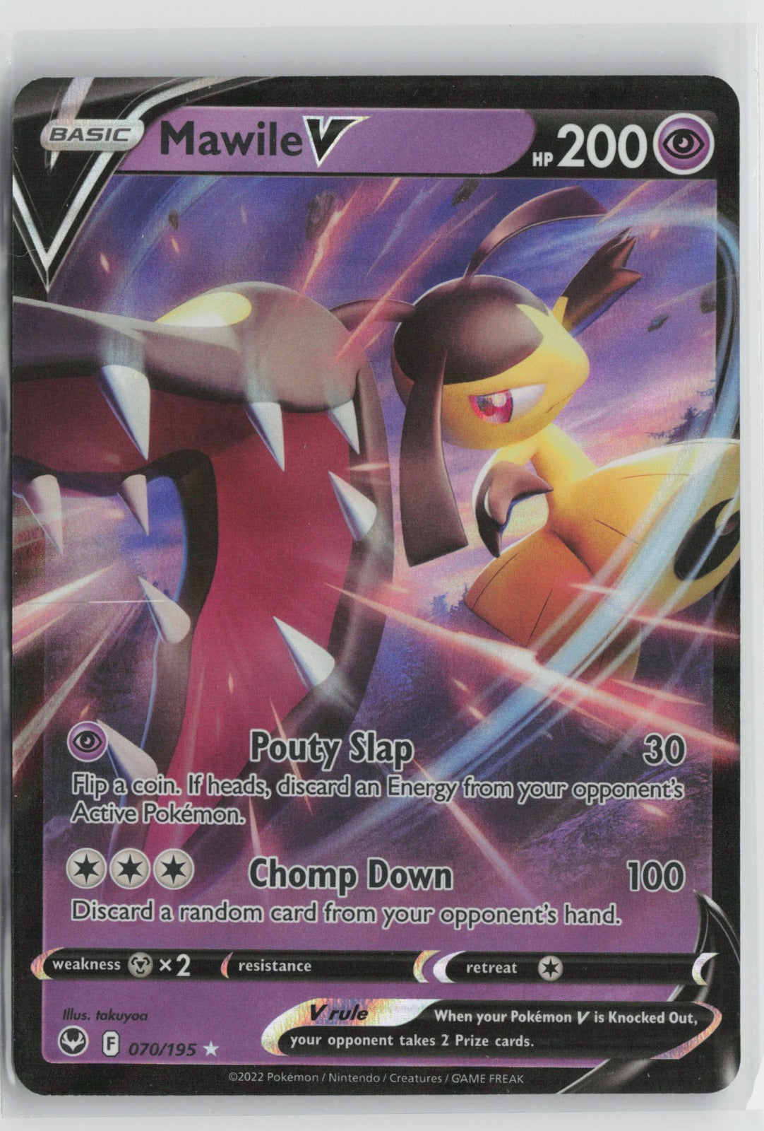 Mawile V Ultra Rare Holo SWSH12 070/195 NM
