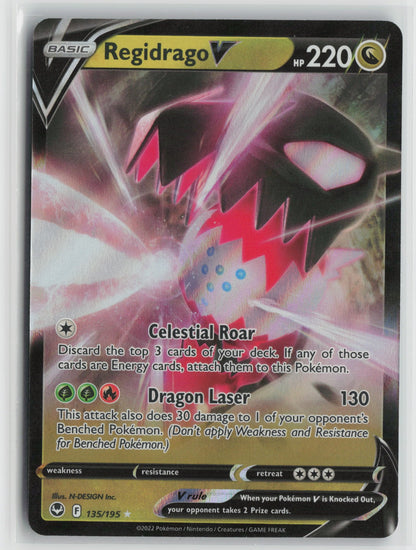 Regidrago V Ultra Rare Holo SWSH12 135/195 NM