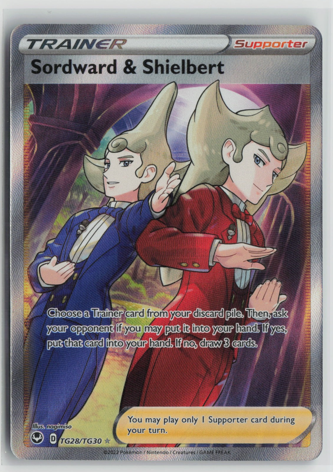 Sordward & Shielbert Ultra Rare Holo SWSH12: TG TG28/TG30 NM