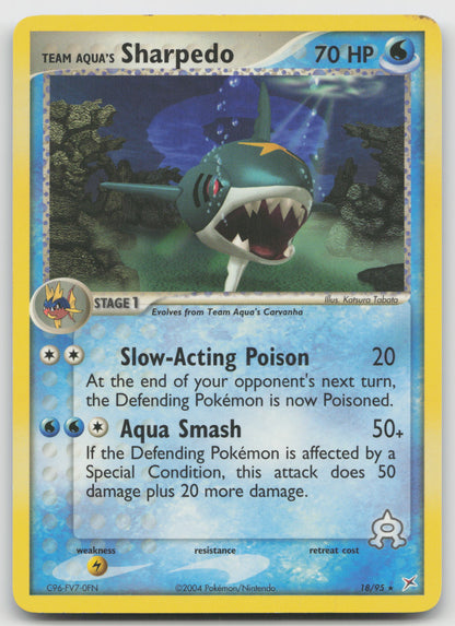 Team Aqua's Sharpedo - Rare Normal MA 18/95 LP