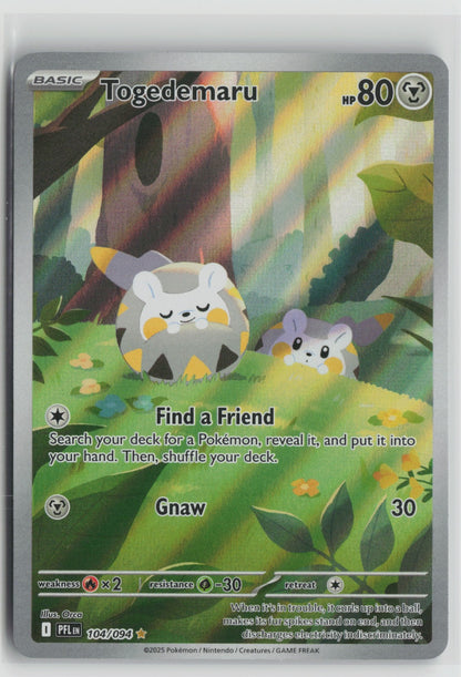 Togedemaru Illustration Rare Holo PFL 104/094 NM
