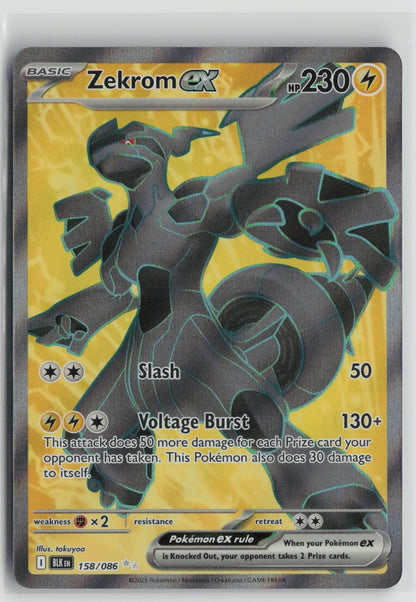 Zekrom ex - Ultra Rare Holo BLK 158/086 NM