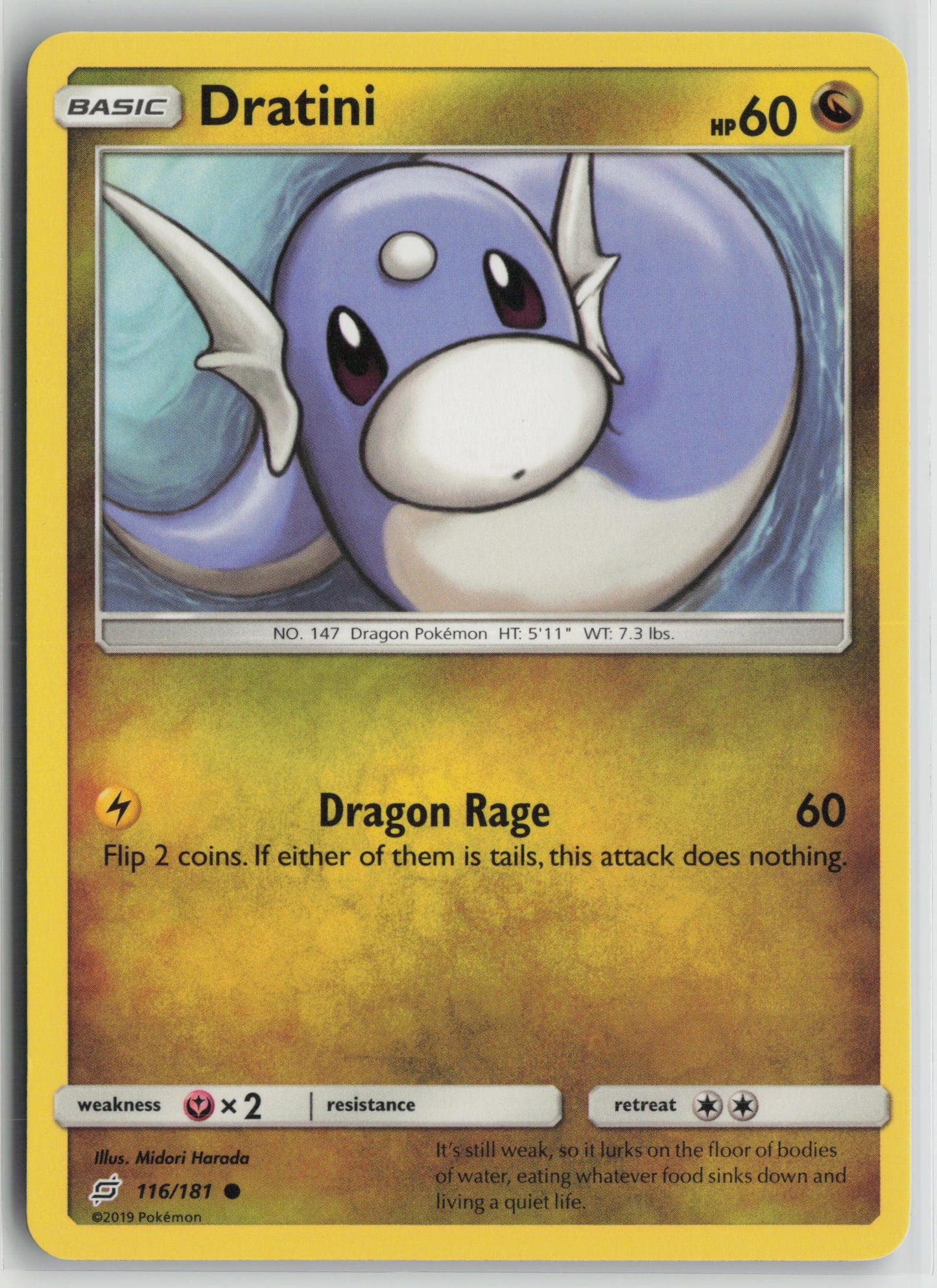 Dratini (116) Common SM - Team Up 116/181 NM