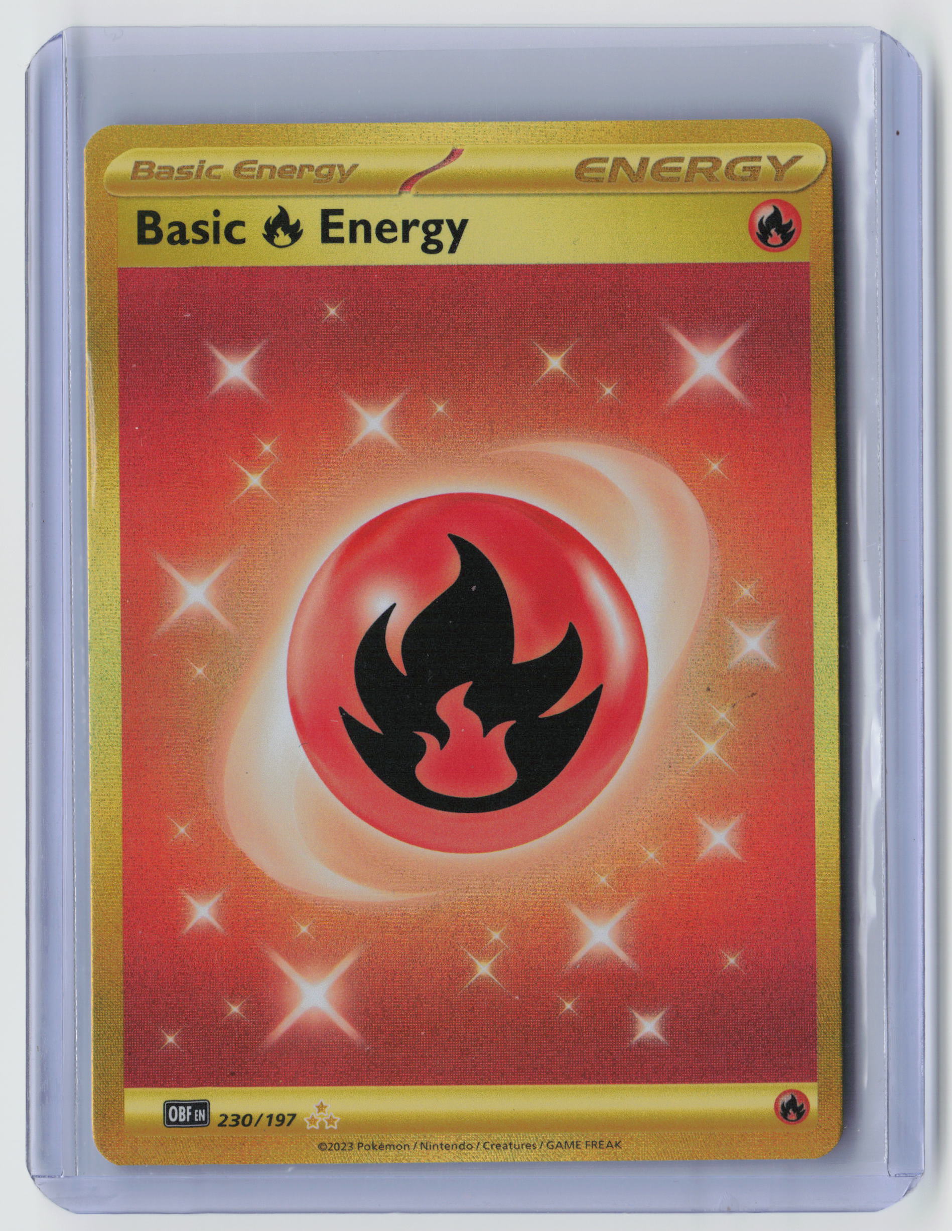 Basic Fire Energy - Hyper Rare SV03: Obsidian Flames 230/197 NM